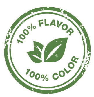 100% flavor, 100% color